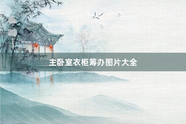 主卧室衣柜筹办图片大全